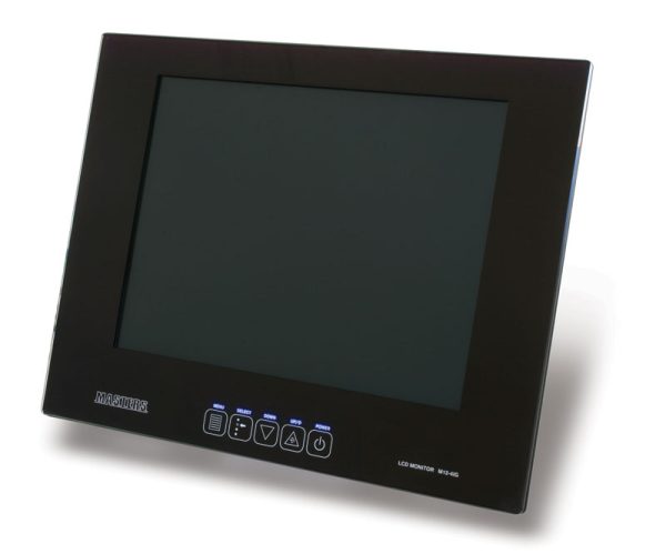Monitor LCD 12" Masters M12-4IGPT/L con 2 ingressi Video, 1 RGB e 1 DVI Tuoch Screen-0